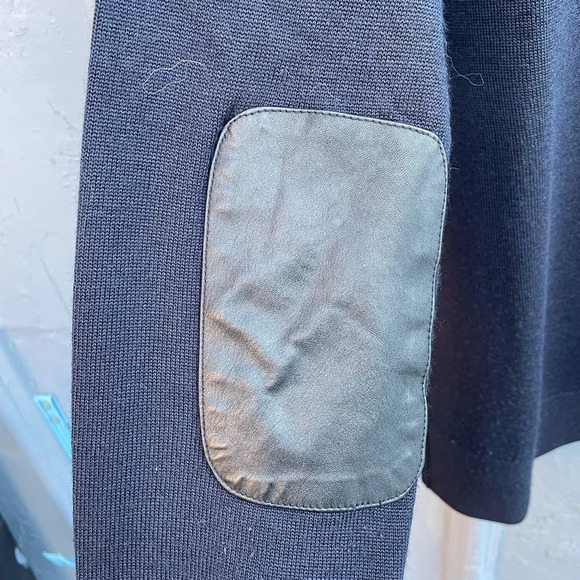 John Varvatos LUXE Navy Wool Hoodie Sweater, size XXL - Picture 4 of 8